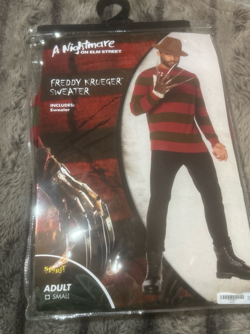 Spirit Freddy Krueger-Inspired Red and Dark Green Striped Sweater